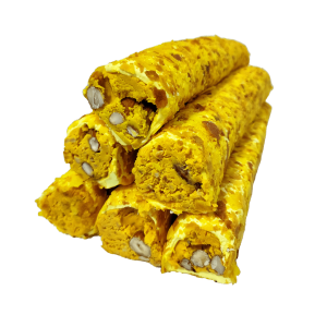 Banana Flavored Lokum Roll with Almond