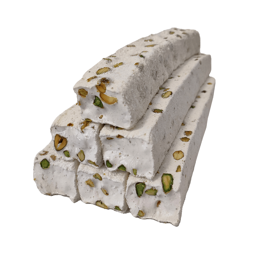 Coconut Flavor Lokum with Milk and Pistachio