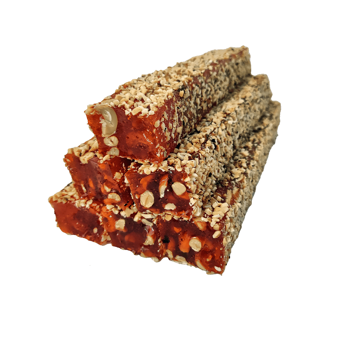 Pomegranate Flavor Lokum with Almonds
