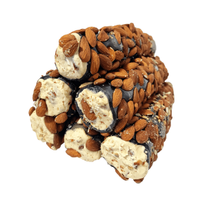 White Black Cream Almond Lokum